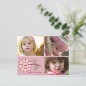 Blume Postkarte (Stehend Vorderseite)