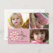 Blume Postkarte (Vorne/Hinten)