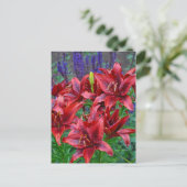Blume Postkarte (Stehend Vorderseite)