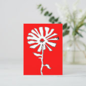 Blume Postkarte (Stehend Vorderseite)