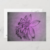 Blume Postkarte (Vorne/Hinten)