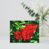 Blume Postkarte (Stehend Vorderseite)