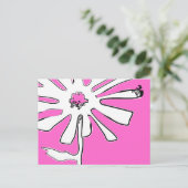 Blume Postkarte (Stehend Vorderseite)