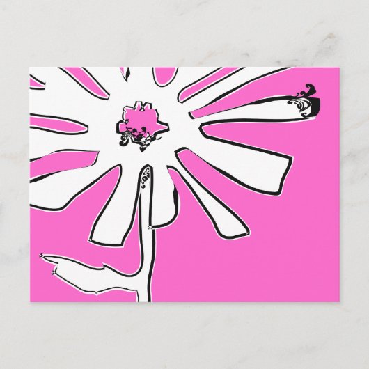 Blume Postkarte (Vorderseite)