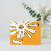 Blume Postkarte (Stehend Vorderseite)