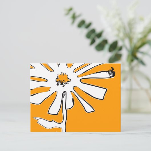 Blume Postkarte (Stehend Vorderseite)