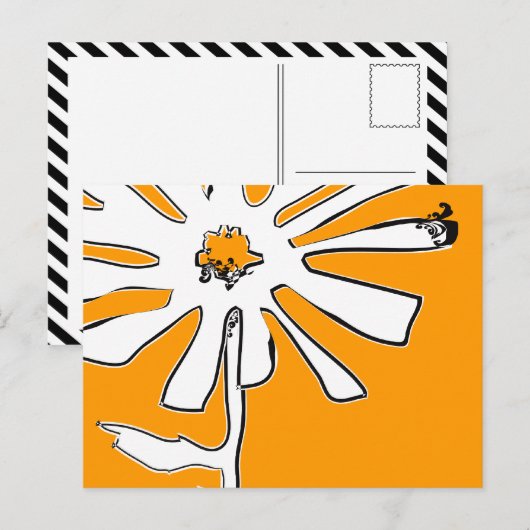 Blume Postkarte (Vorne/Hinten)