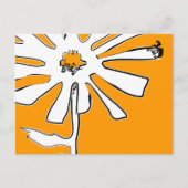 Blume Postkarte (Vorderseite)