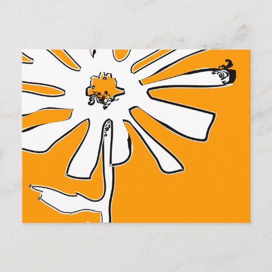 Blume Postkarte (Vorderseite)