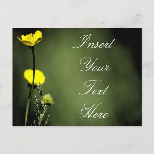 Blume Postkarte (Vorderseite)