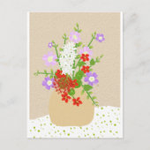 Blume Postkarte (Vorderseite)