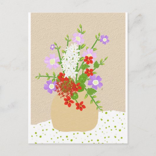 Blume Postkarte (Vorderseite)