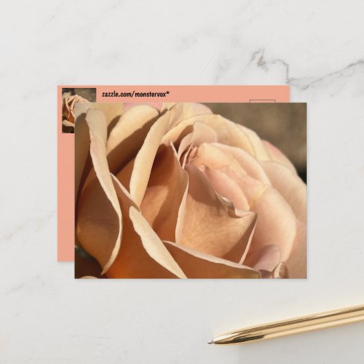 Blume Postkarte (Vorderseite/Rückseite Beispiel)