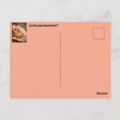 Blume Postkarte (Rückseite)
