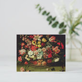 Blume Postkarte (Stehend Vorderseite)