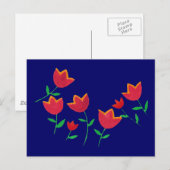 Blume Postkarte (Vorne/Hinten)