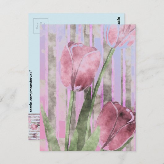 Blume Postkarte (Vorne/Hinten)