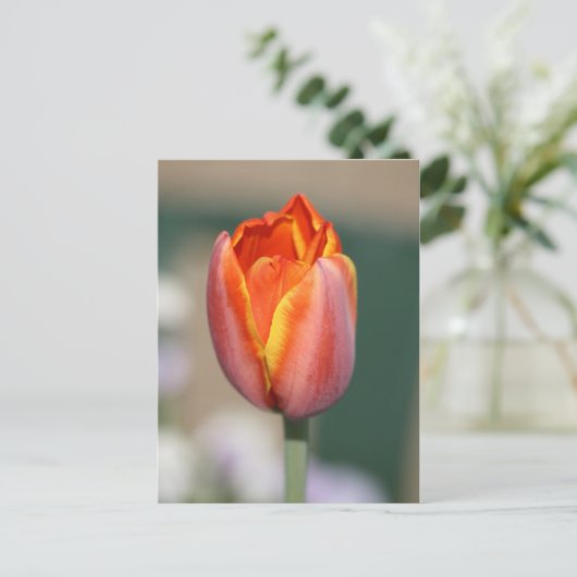 Blume Postkarte (Stehend Vorderseite)