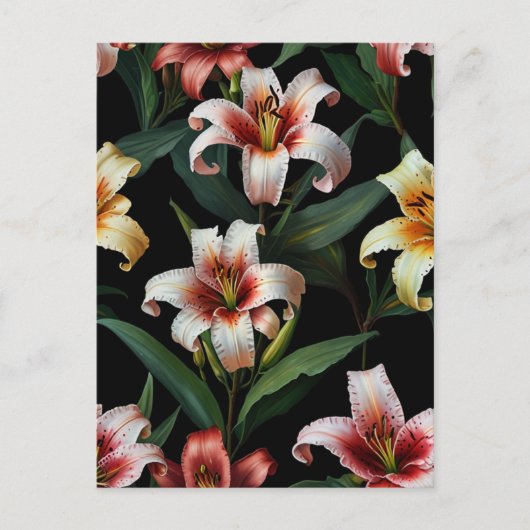 Blume Postkarte (Vorderseite)