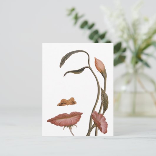 Blume Postkarte (Stehend Vorderseite)