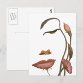 Blume Postkarte (Vorne/Hinten)