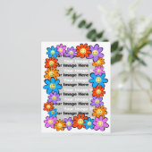 Blume Postkarte (Stehend Vorderseite)