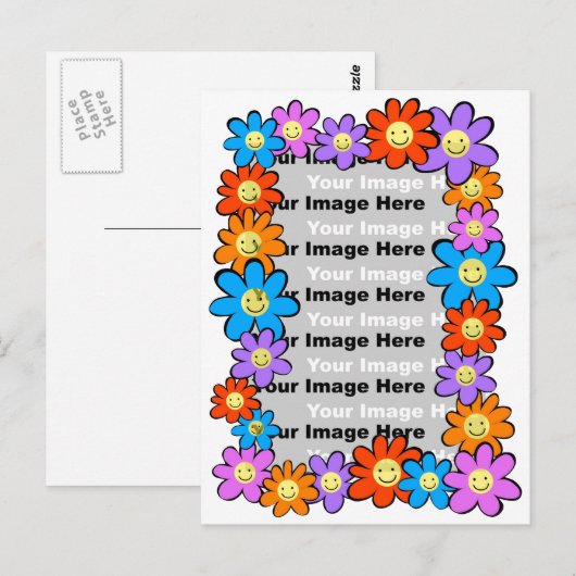 Blume Postkarte (Vorne/Hinten)