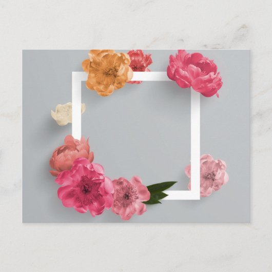 Blume Postkarte (Vorderseite)