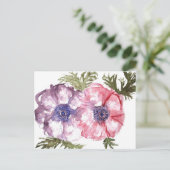 Blume Postkarte (Stehend Vorderseite)