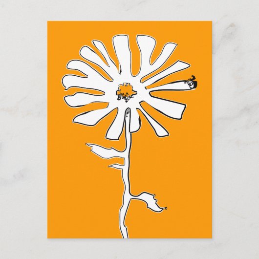 Blume Postkarte (Vorderseite)