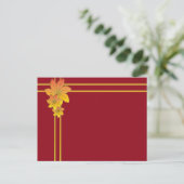 Blume Postkarte (Stehend Vorderseite)