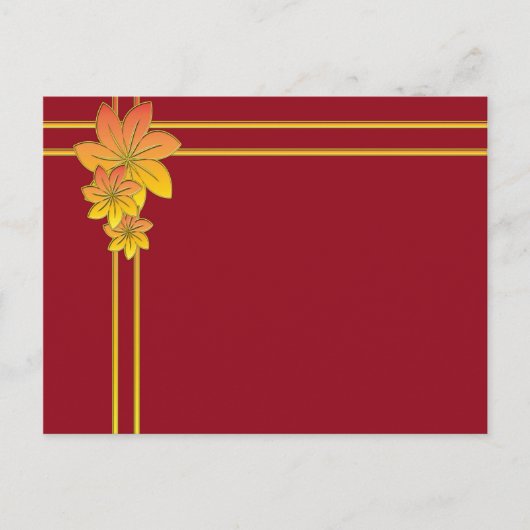 Blume Postkarte (Vorderseite)