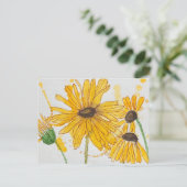 Blume Postkarte (Stehend Vorderseite)