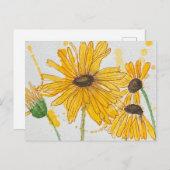 Blume Postkarte (Vorne/Hinten)