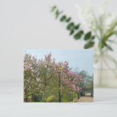 Blume Postkarte (Stehend Vorderseite)