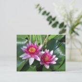 Blume Postkarte (Stehend Vorderseite)