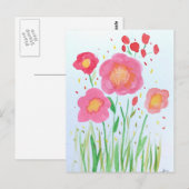 Blume Postkarte (Vorne/Hinten)