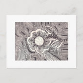 Blume Postkarte (Vorderseite)