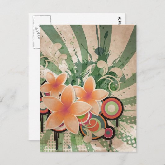 Blume Postkarte (Vorne/Hinten)