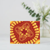 Blume Postkarte (Stehend Vorderseite)