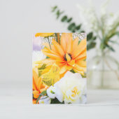 Blume Postkarte (Stehend Vorderseite)