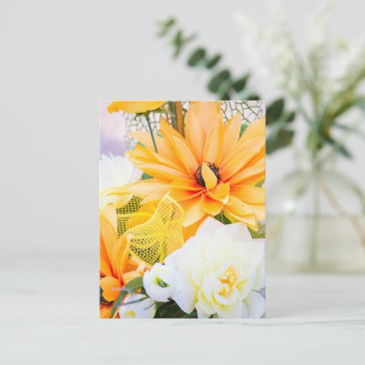 Blume Postkarte (Stehend Vorderseite)