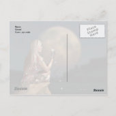 Blume Postkarte (Rückseite)