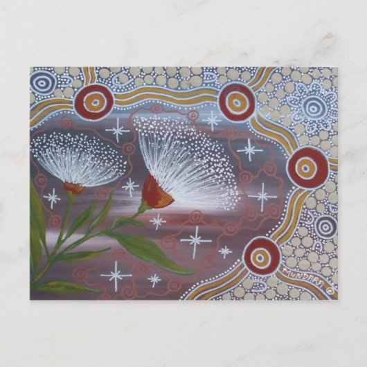 Blume Postkarte (Vorderseite)