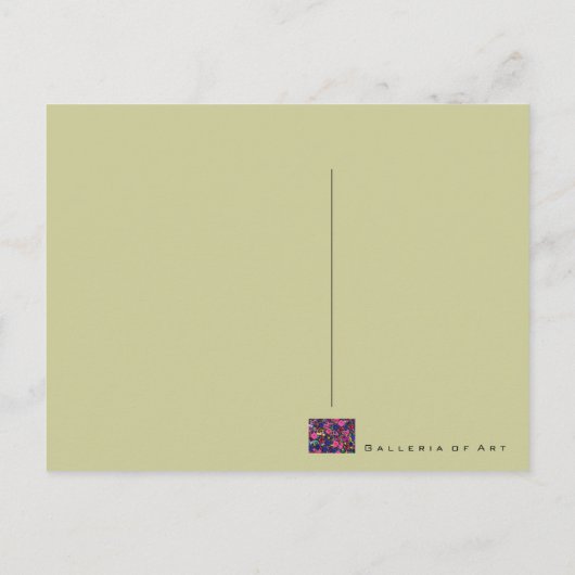 Blume ~ Postkarte / Einladung (Rückseite)