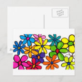 Blume-Postkarte Postkarte (Vorne/Hinten)