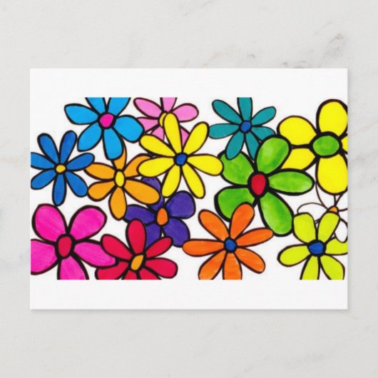 Blume-Postkarte Postkarte (Vorderseite)