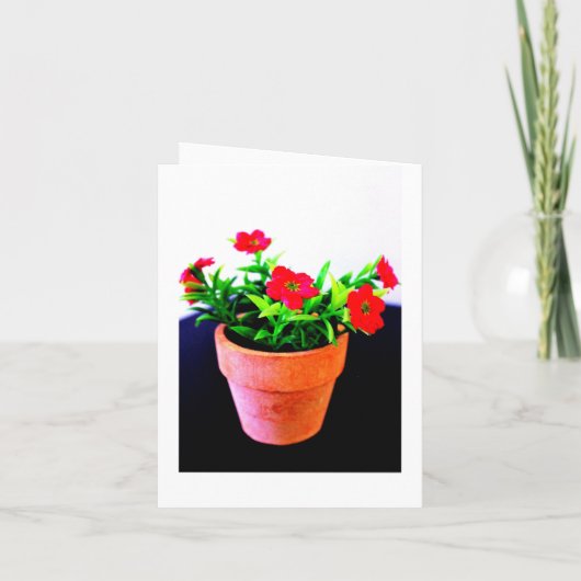 Blume Pot Einladung (Rückseite)