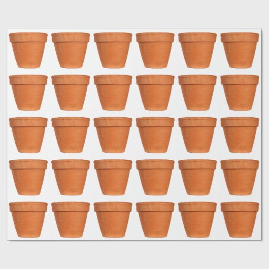 Blume Pot Geschenkpapier (Flach)