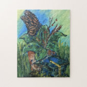 Blume Pot & Grad Cap Puzzle (Vertikal)